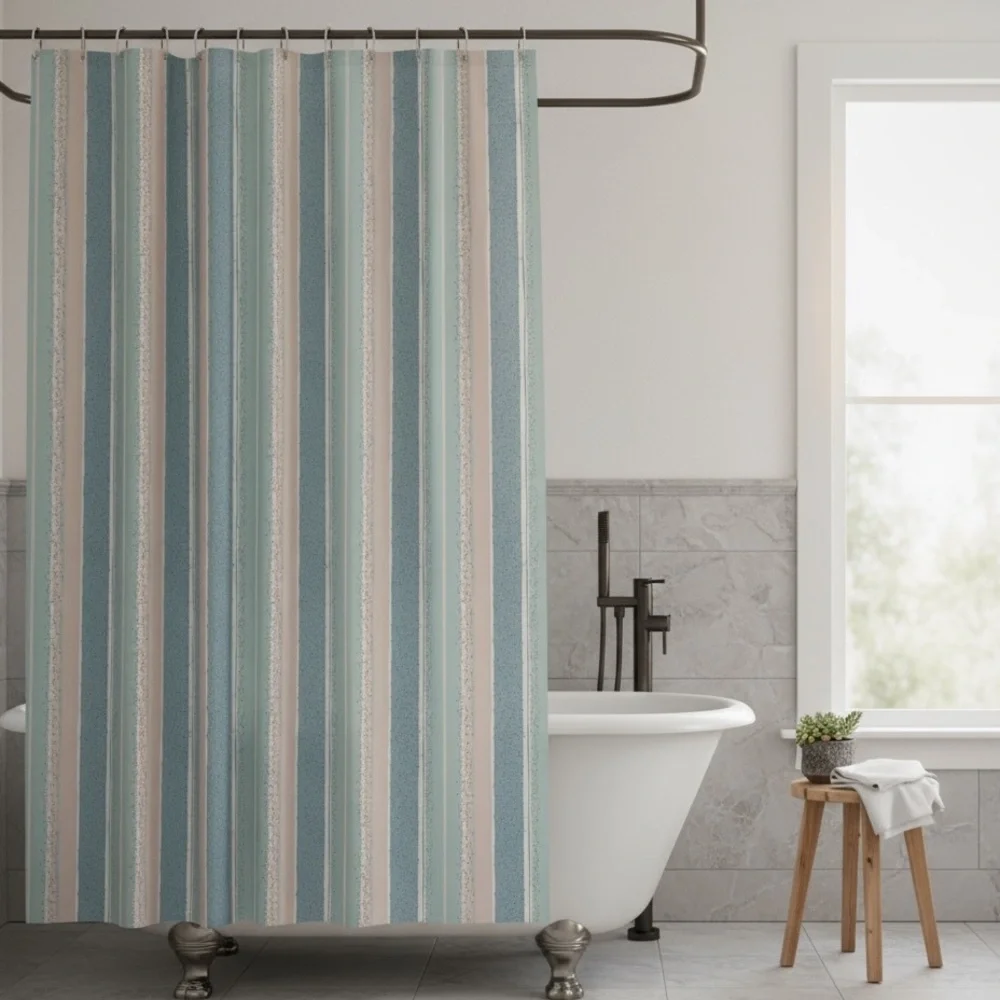 Wayfair Pastel Microdot Shower Curtain 70x72